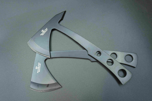 Perfect Throwing Stainless Steel Hatchet Axe | Well-Balanced Fixed Blade Knife for Competition | Nylon Sheath Camping Axe