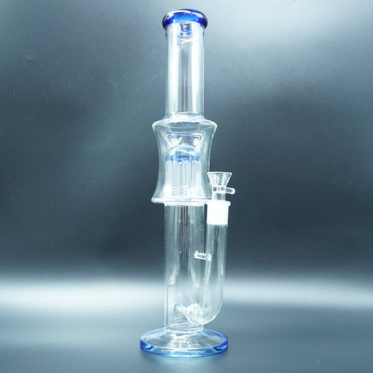 Cobalt Tower Straight Tube Bong