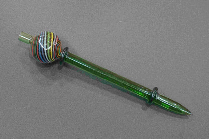 Colored glass dab stick