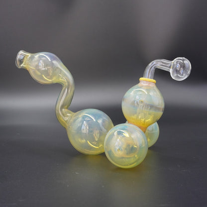 "Cosmic Caterpillar" Fumed Glass Oil Burner