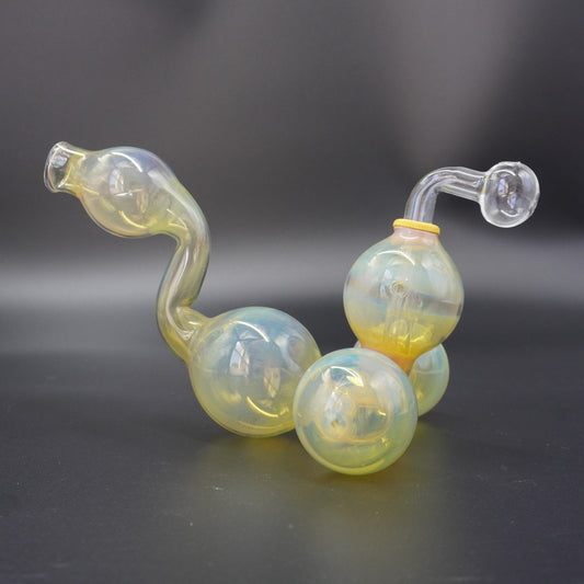"Cosmic Caterpillar" Fumed Glass Oil Burner
