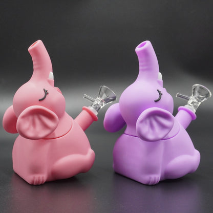 Cute Elephant Silicone Water Pipe