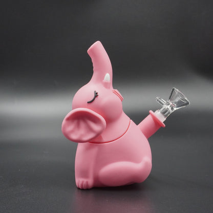Cute Elephant Silicone Water Pipe