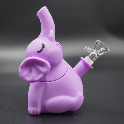 Cute Elephant Silicone Water Pipe