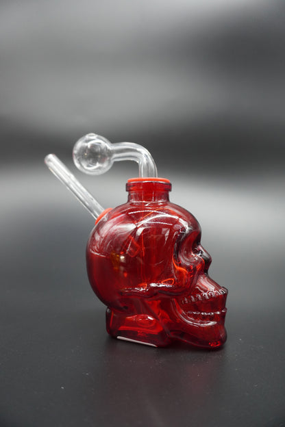 Glass Skull Oil Burner Pipe