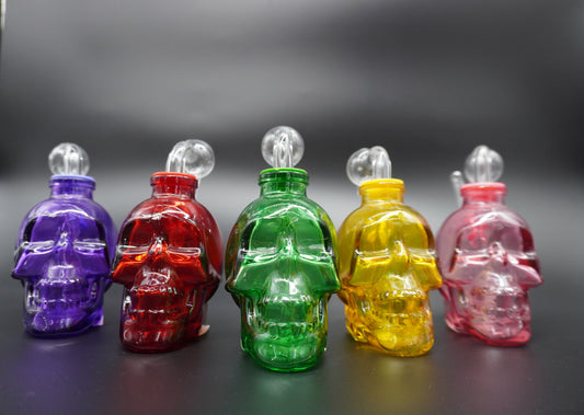 Glass Skull Oil Burner Pipe