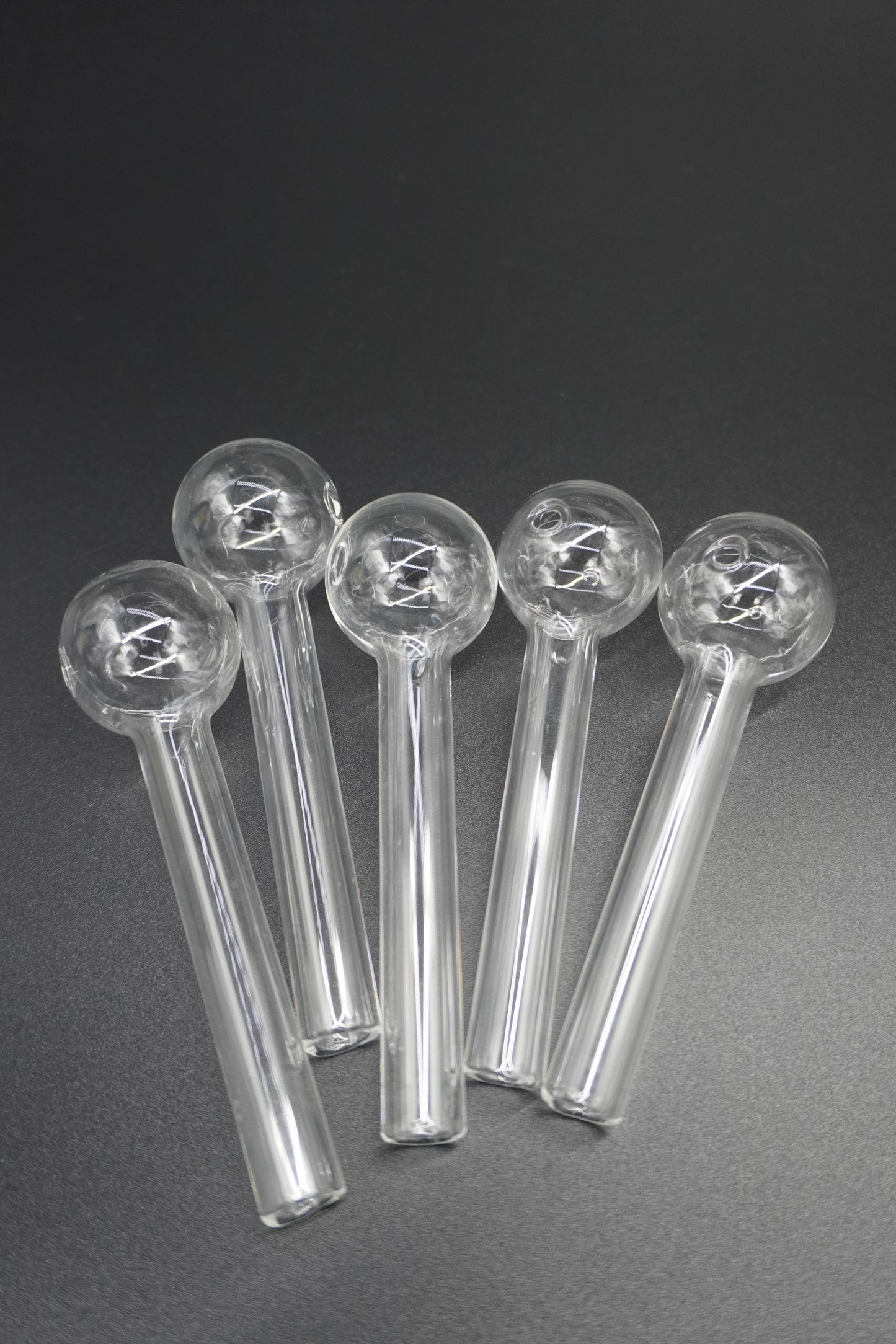 Clear 4 inches Pyrex Oil Burner Pipe ( 5 Pack)