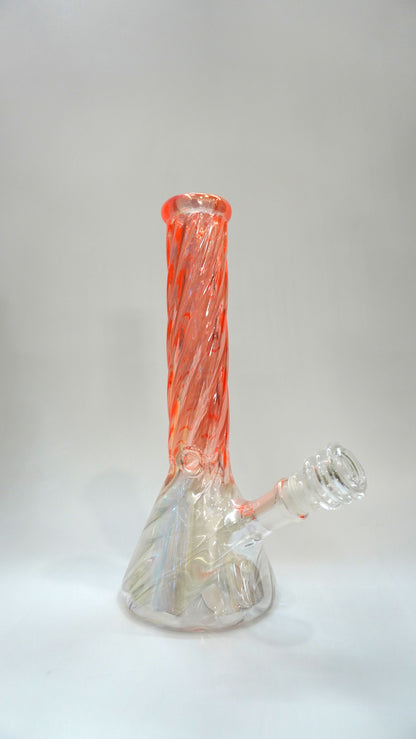 10” Twisted Electroplated Beaker Water Pipe Bong