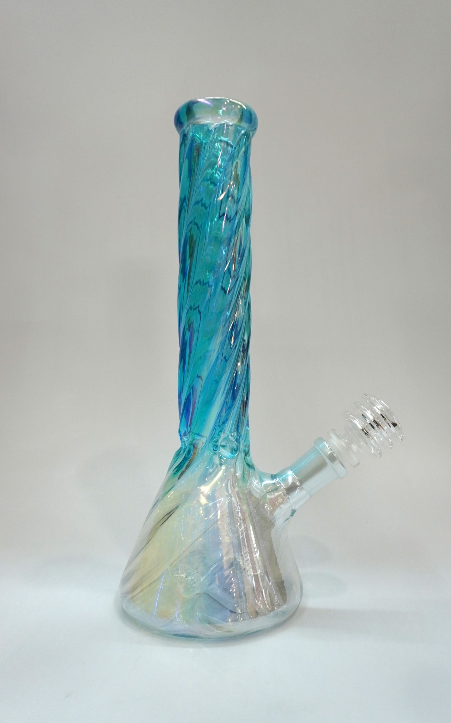 10” Twisted Electroplated Beaker Water Pipe Bong