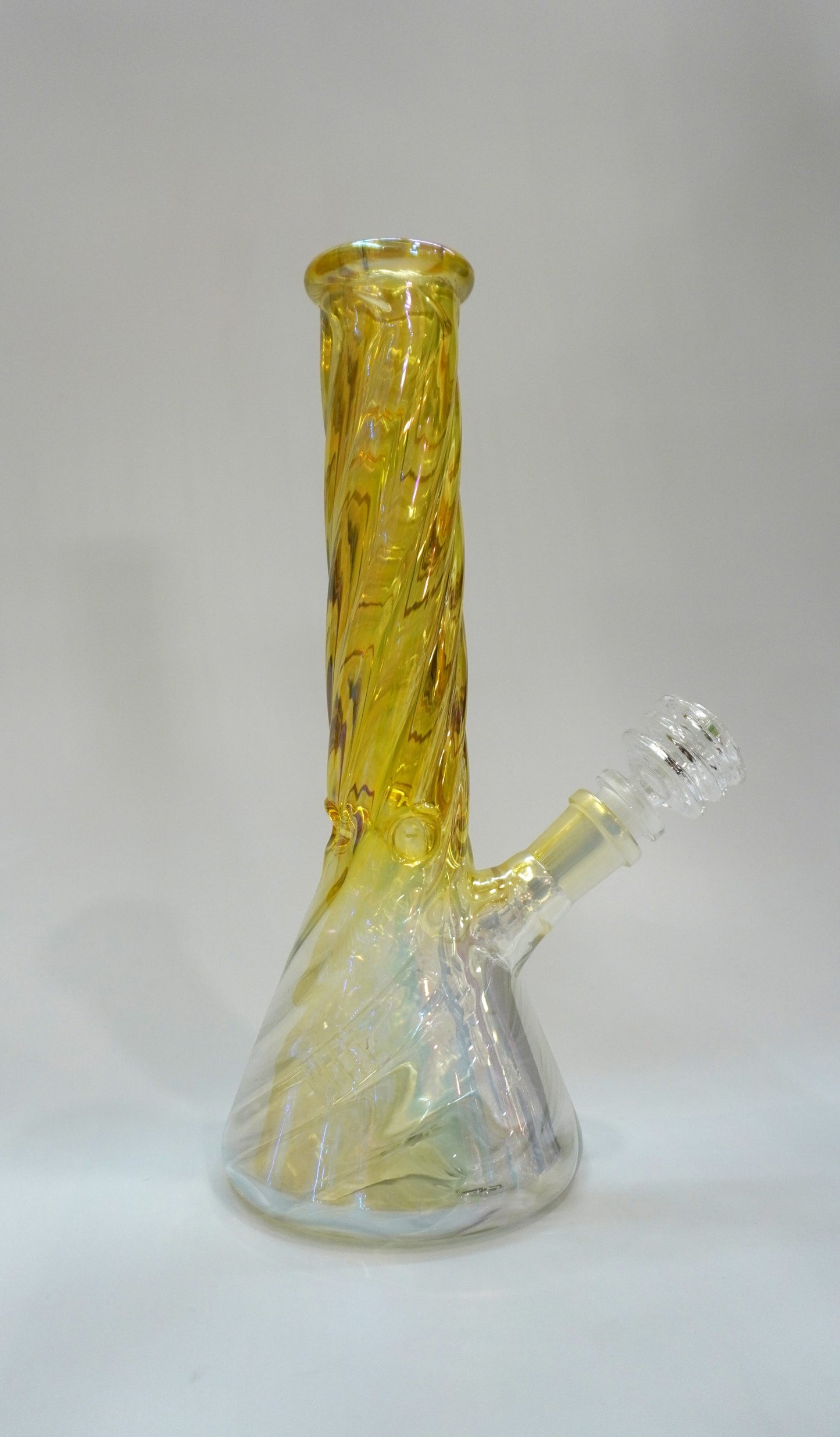10” Twisted Electroplated Beaker Water Pipe Bong