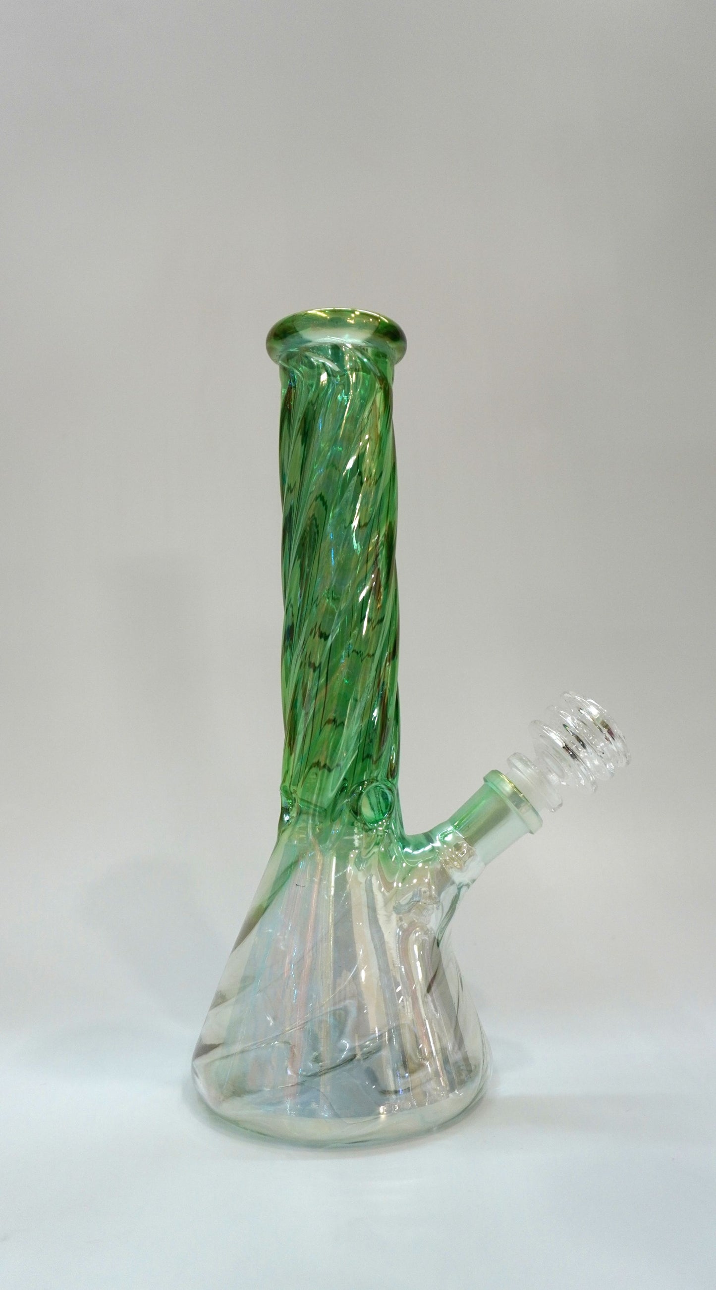 10” Twisted Electroplated Beaker Water Pipe Bong
