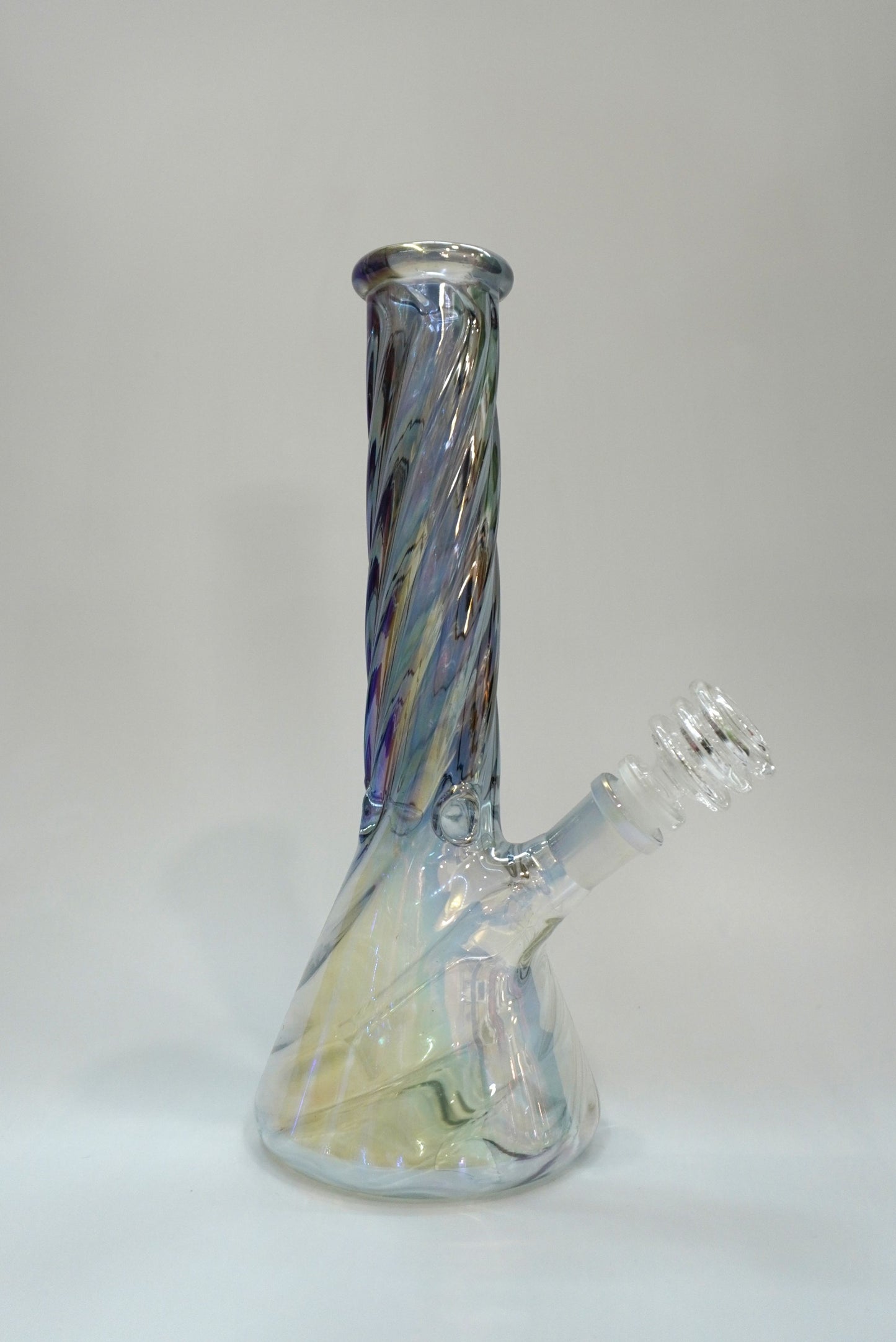 10” Twisted Electroplated Beaker Water Pipe Bong