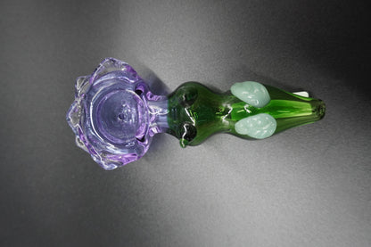 5-Inch Flower-Themed Glass Pipe