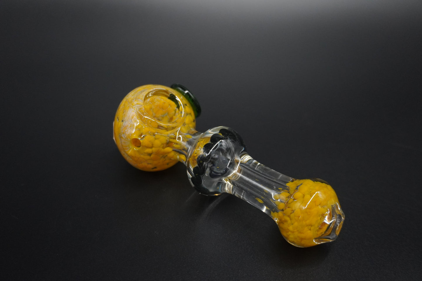 Shiny Yellow Glass Pipe 5 inches