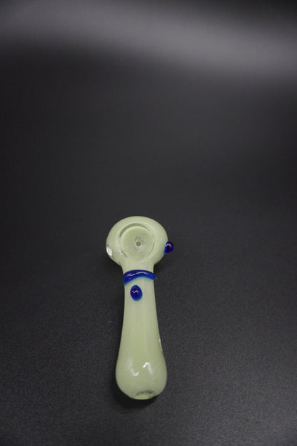 3 inches Green Glass Pipe