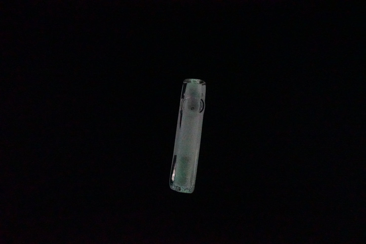 Straight Glow in The Dark Glass Pipe