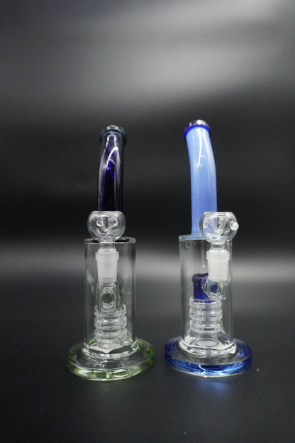 Bend Neck Slit Precolator Bong