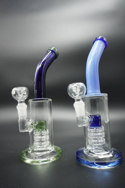 Bend Neck Slit Precolator Bong