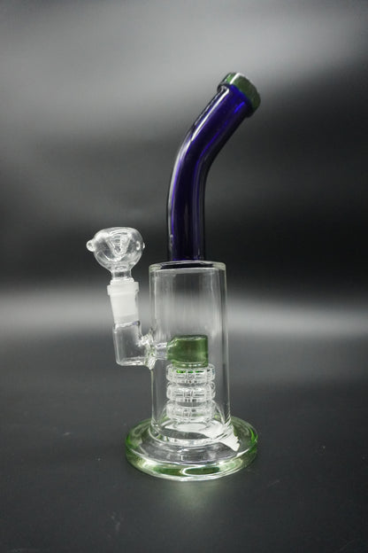 Bend Neck Slit Precolator Bong