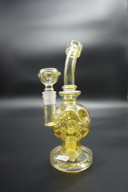 Exo Sphere Precolator Lotus Glass Bong 8"