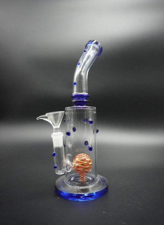 10 Inches Bend Neck Candy Precolator Bong