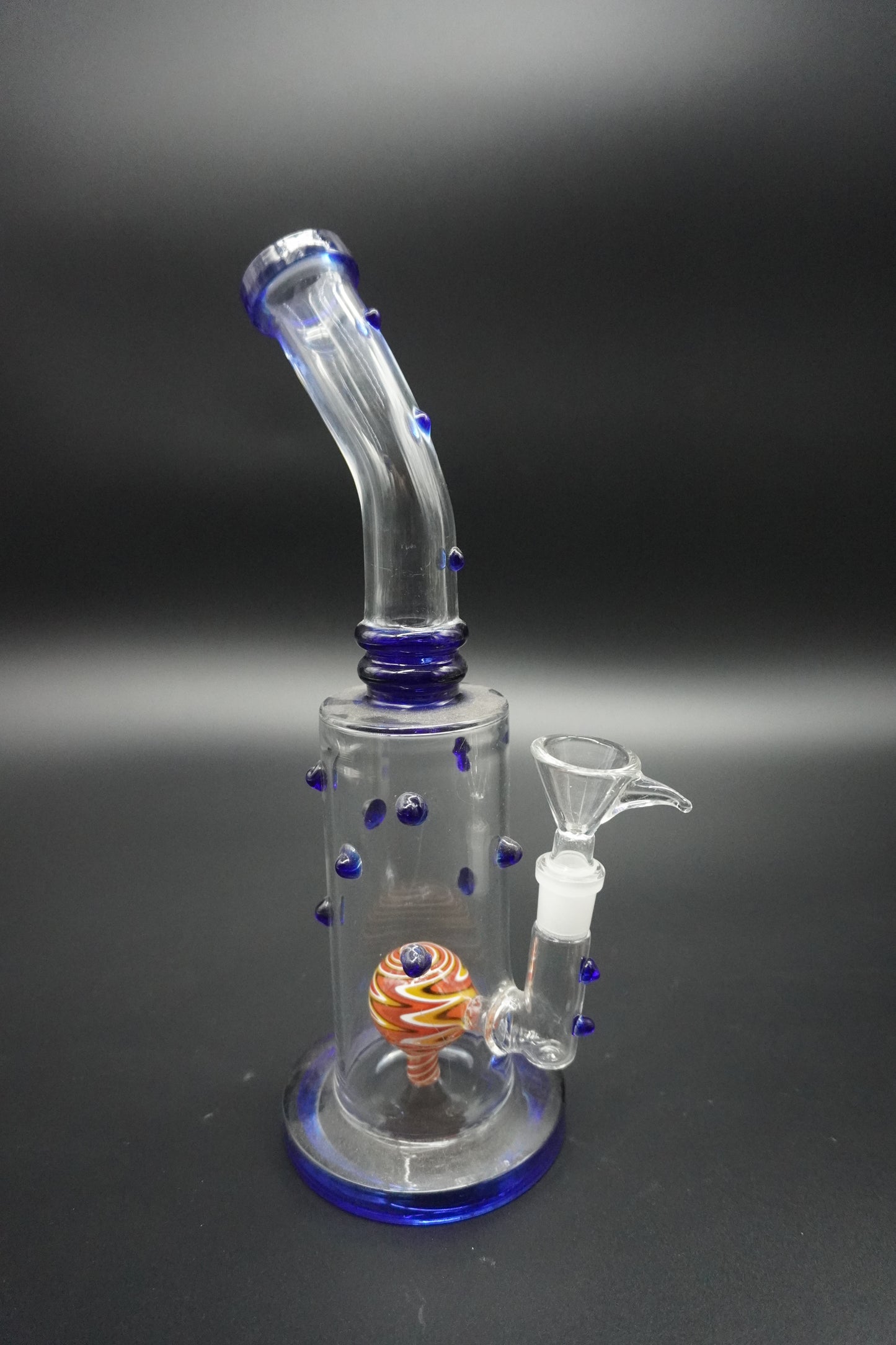 10 Inches Bend Neck Candy Precolator Bong