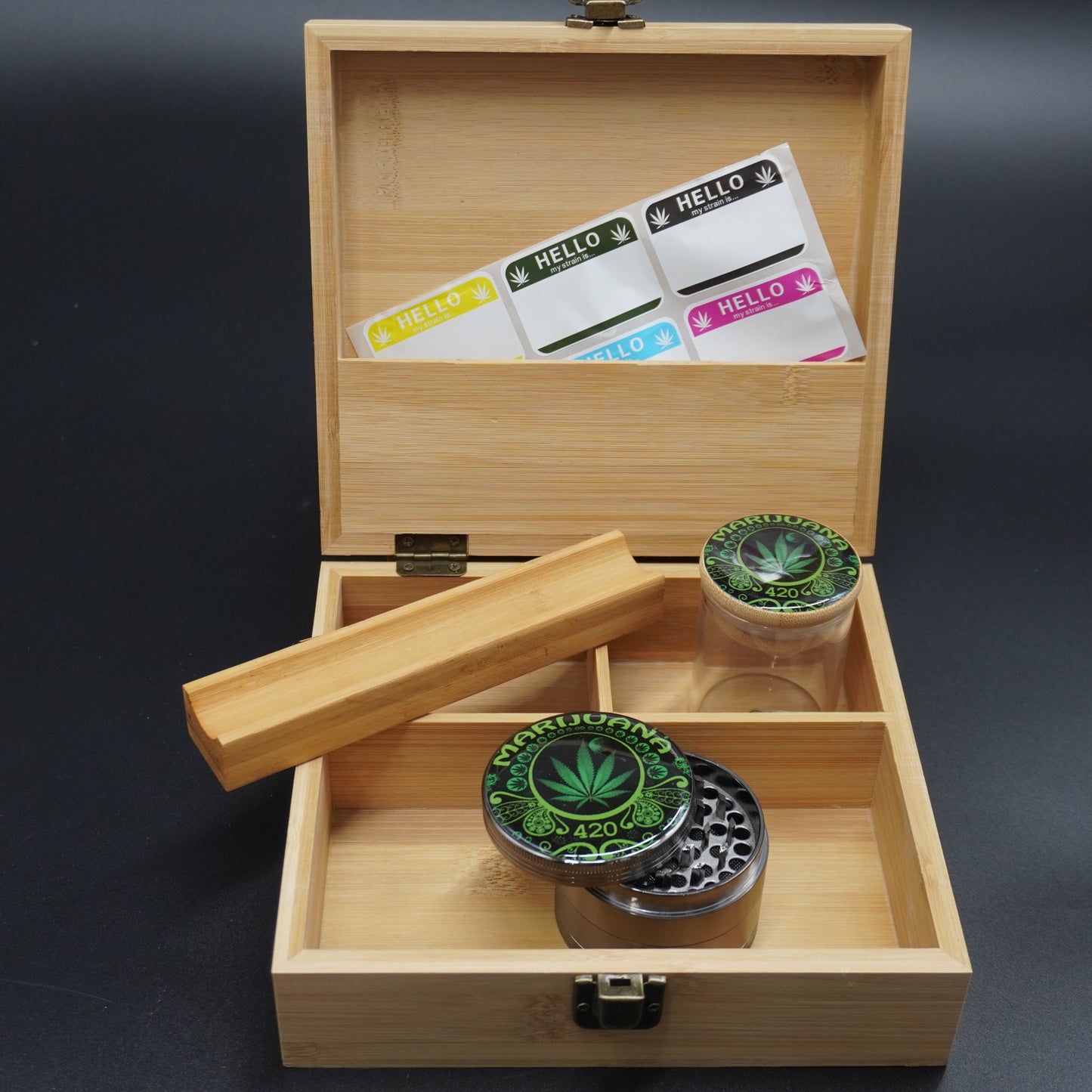 Marijuana Leaf Large Accessories Box