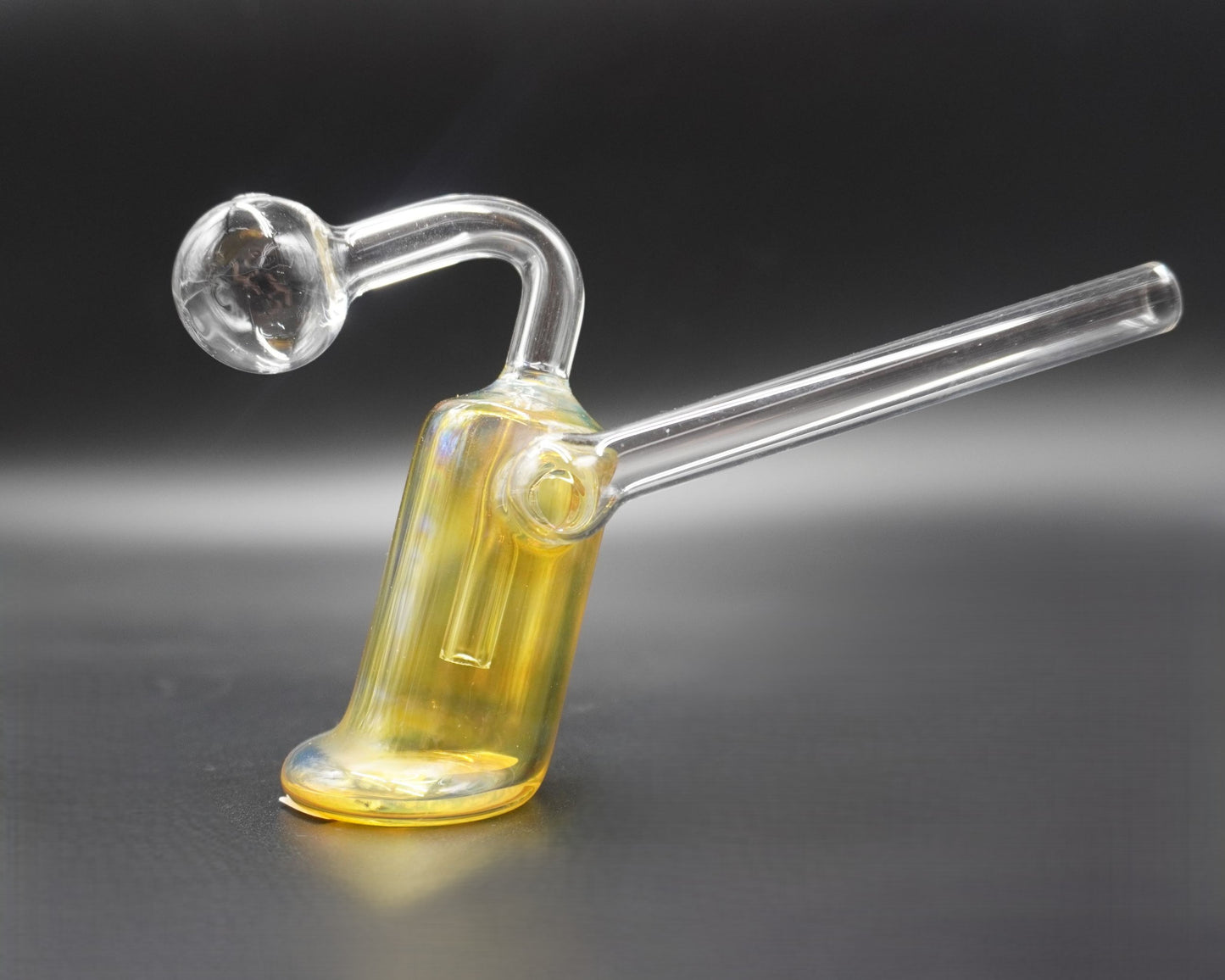 "The Gold Rush" Fumed Hammer Bubbler