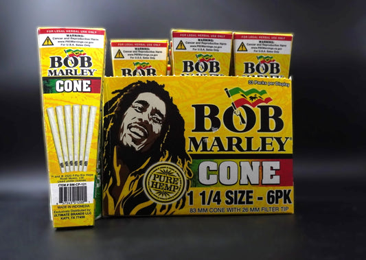 Bob Marley Pure Hemp 6 Cones "4 Pack"