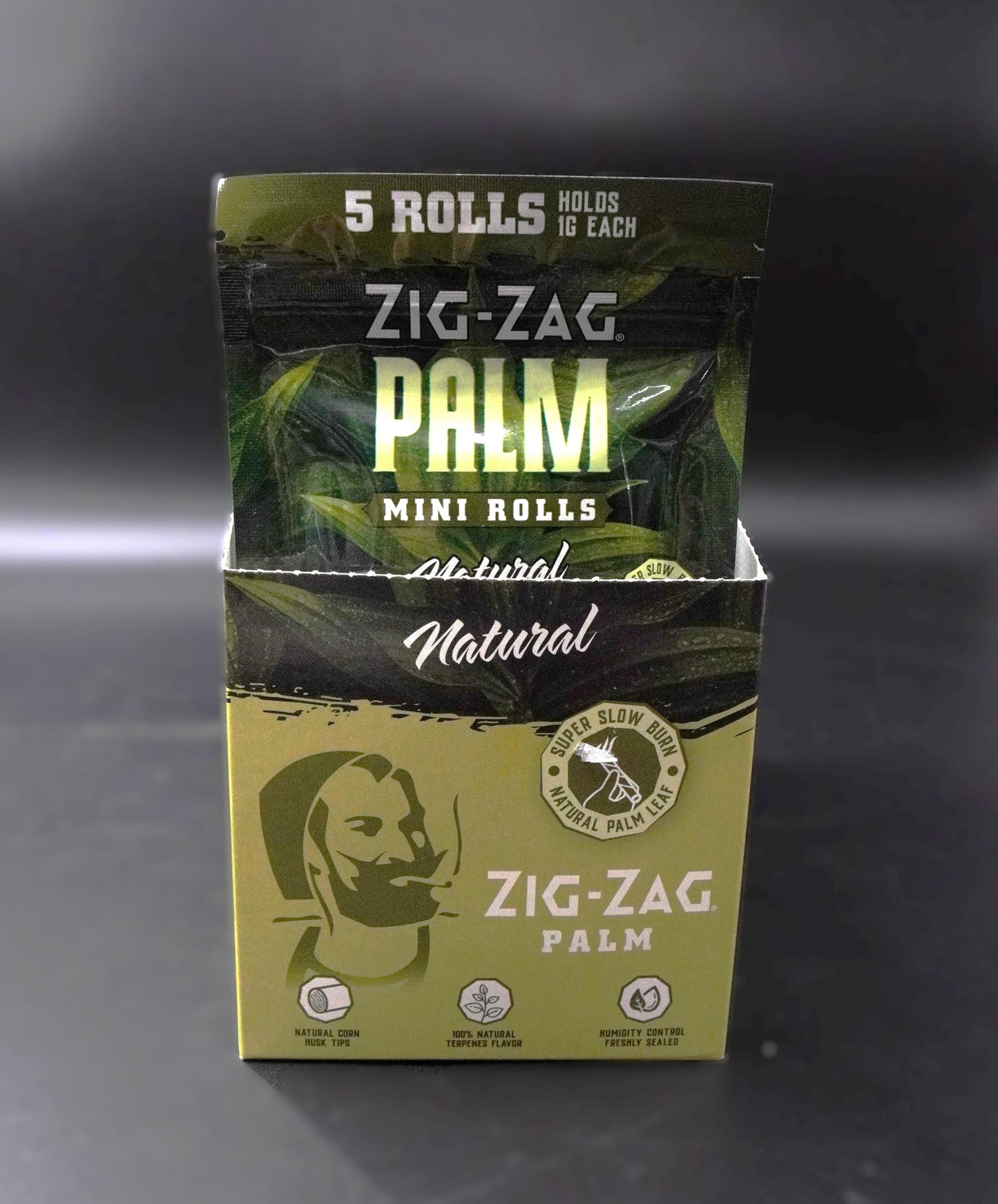 Zig-Zag Palm Mini Rolls - 5 Natural Rolls