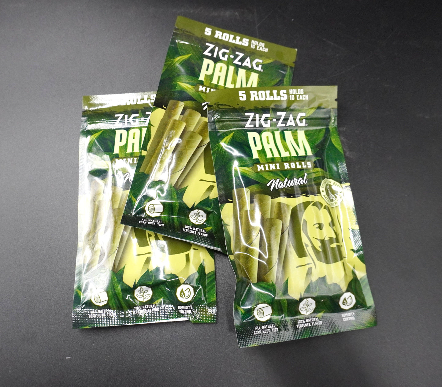 Zig-Zag Palm Mini Rolls - 5 Natural Rolls