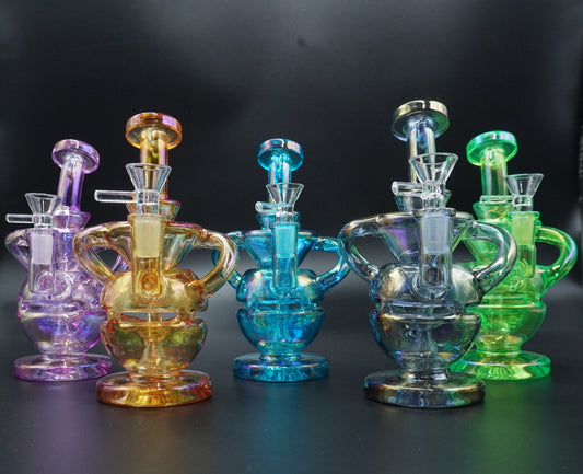 Rainbow Iridescent Genie Lamp Water Pipes