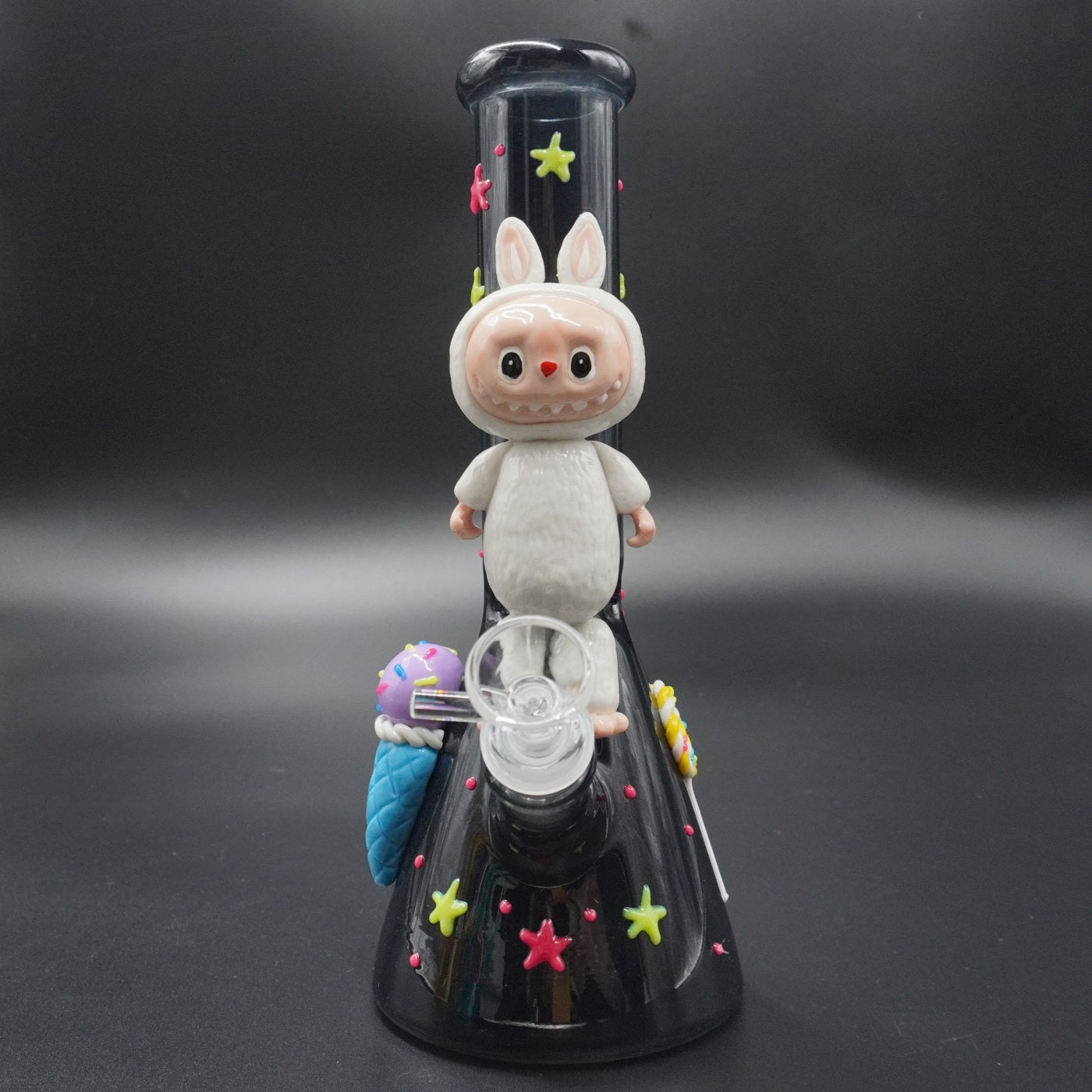 Whimsical Labubu-Style Character Glass Bong