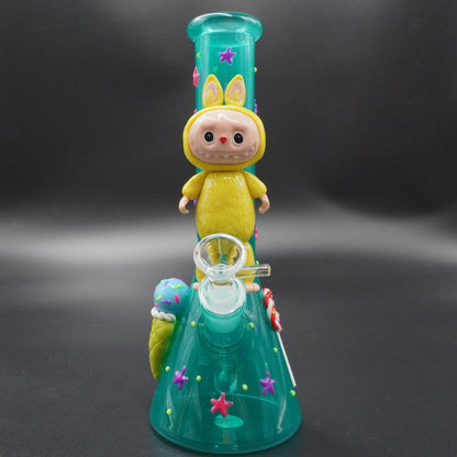 Whimsical Labubu-Style Character Glass Bong