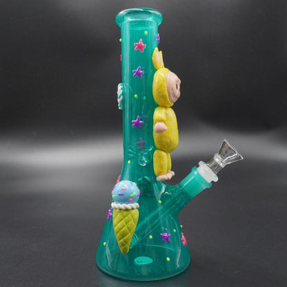Whimsical Labubu-Style Character Glass Bong