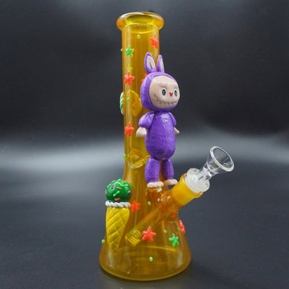 Whimsical Labubu-Style Character Glass Bong