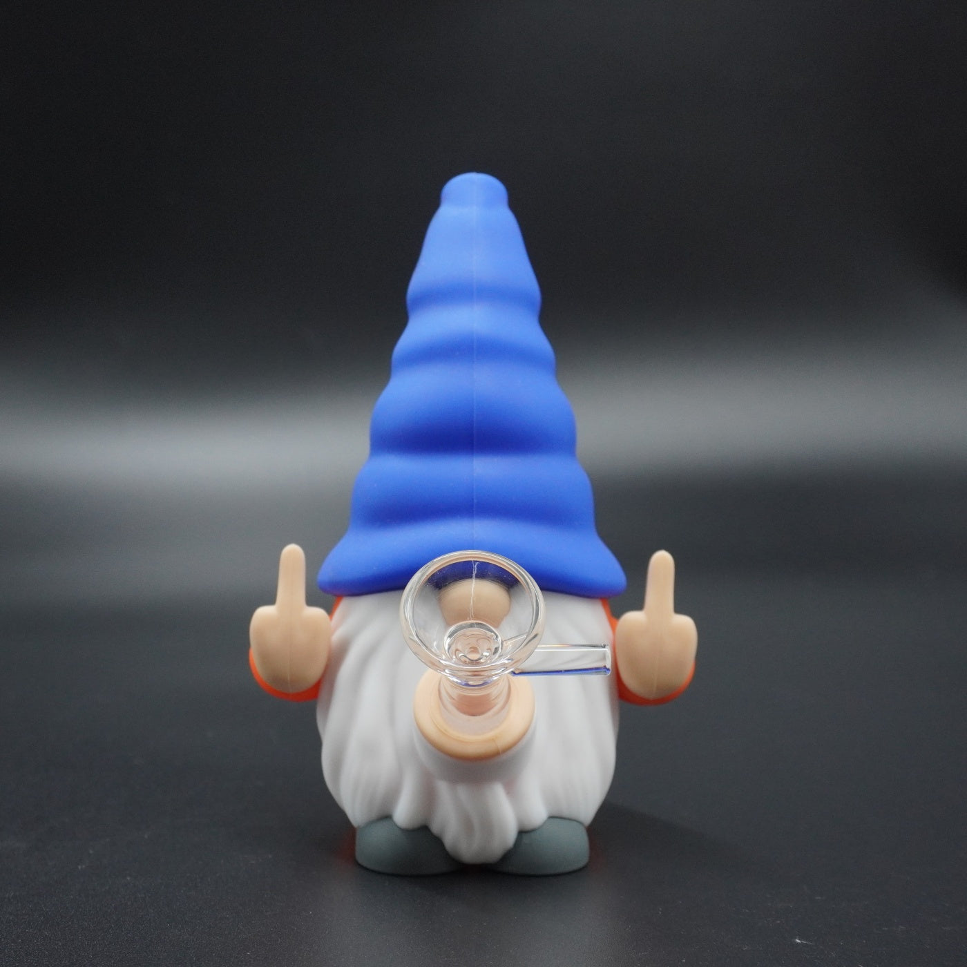 Middle Finger Gnome Silicone Bong