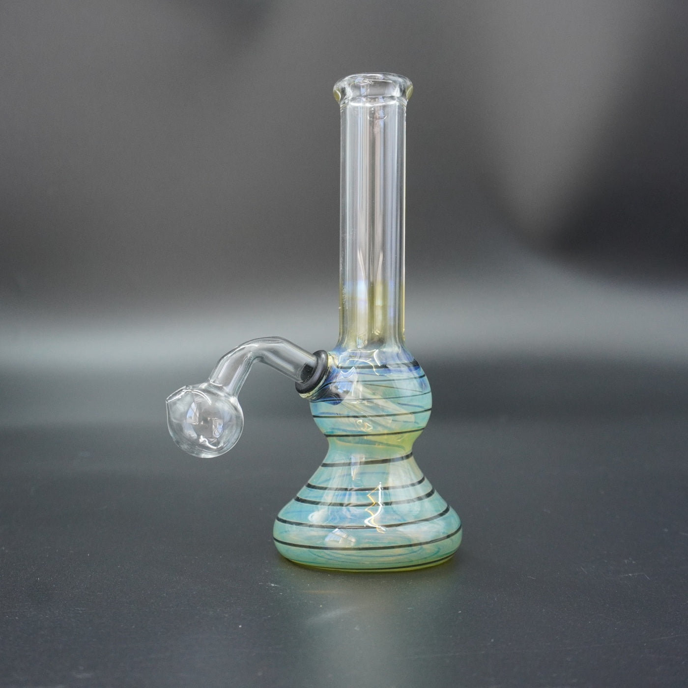 Fumed Swirl Glass Oil Burner