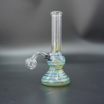 Fumed Swirl Glass Oil Burner
