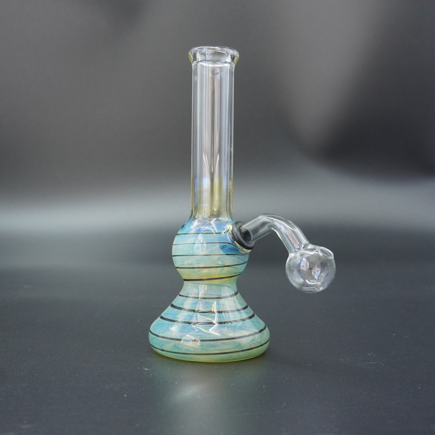 Fumed Swirl Glass Oil Burner