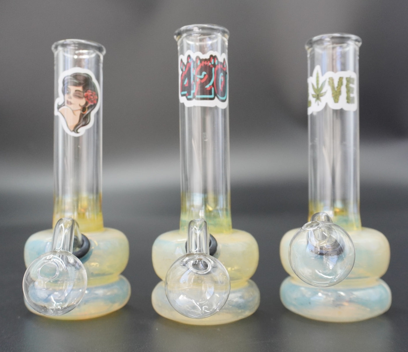 "Mystic Glow" Fumed Glass Oil Burner