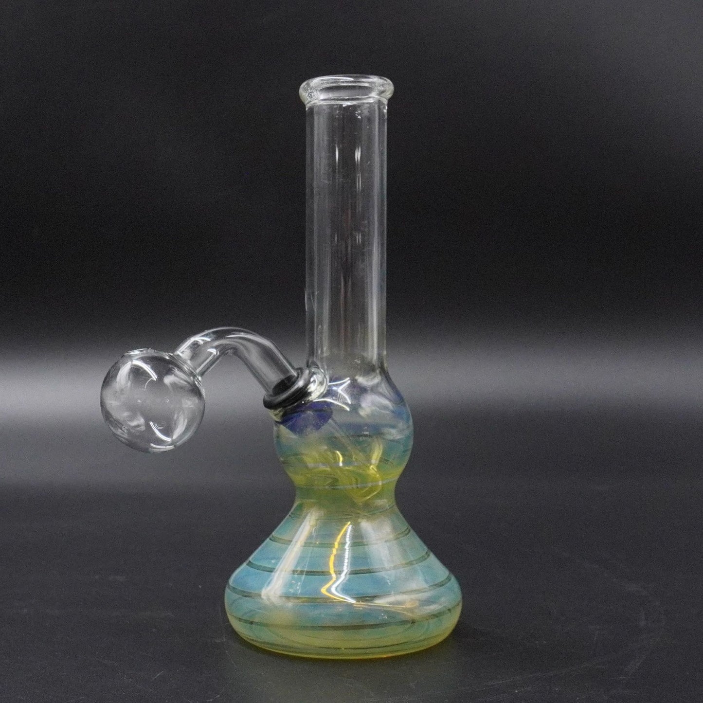 Fumed Swirl Glass Oil Burner