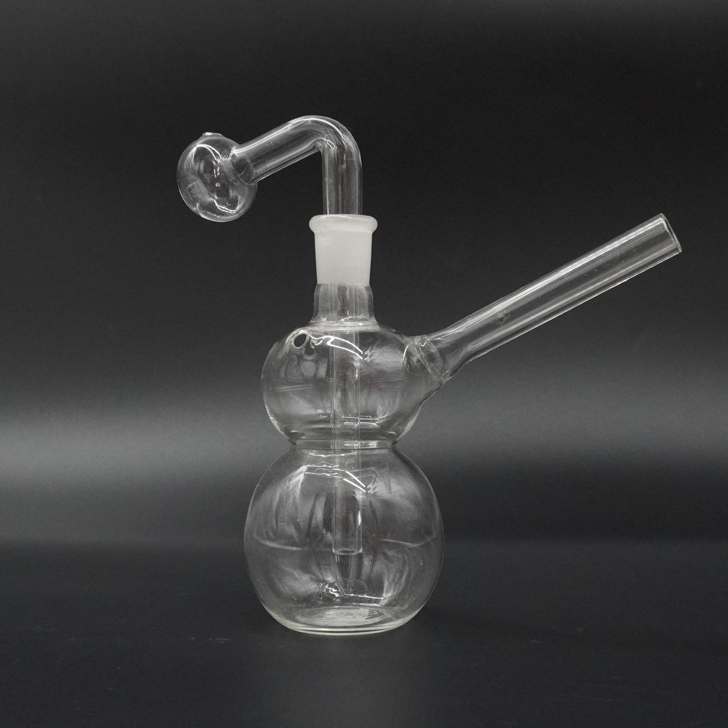 Double Bubble Glass Oil Burner Bubbler