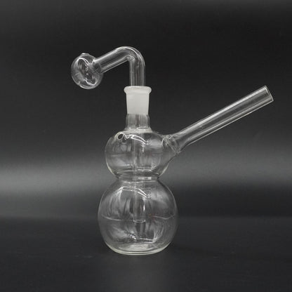 Double Bubble Glass Oil Burner Bubbler