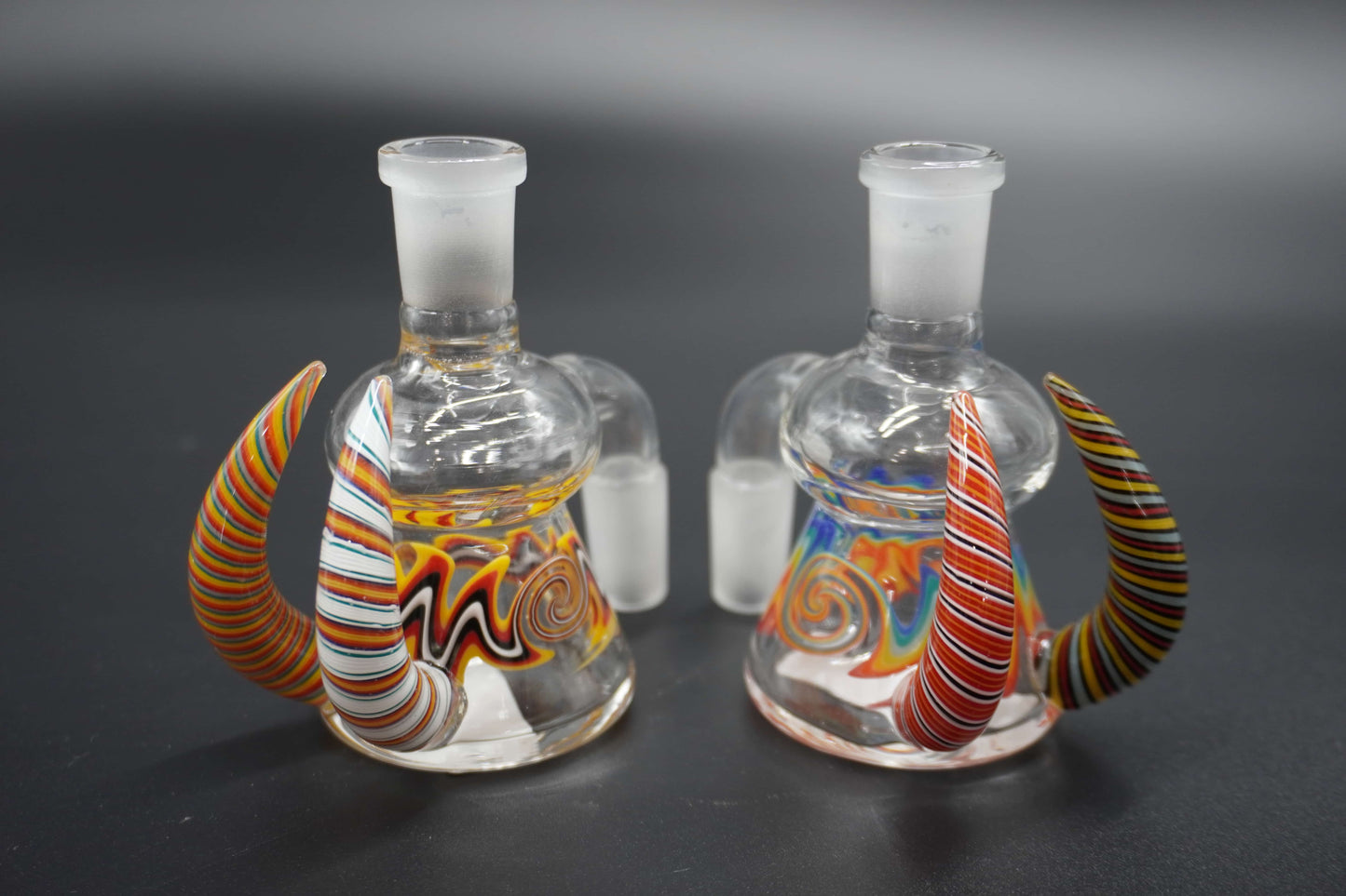 Dual Horn 14 mm Ash Catcher