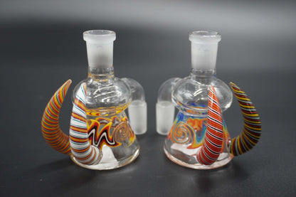 Dual Horn 14 mm Ash Catcher
