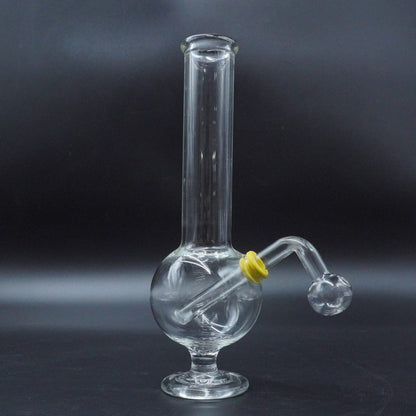 Elegant Pedestal Base Glass Oil Burner Pipe