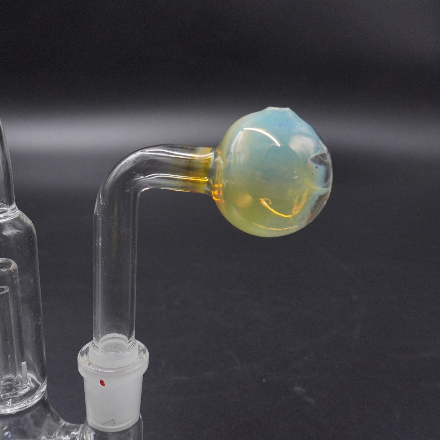 Fumed Glass 90-Degree Oil Burner Attachment