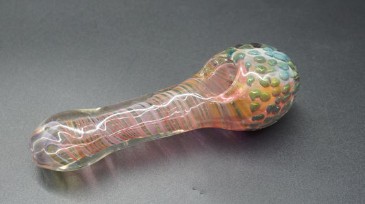 Fumed Honeycomb Glass Hand Pipe