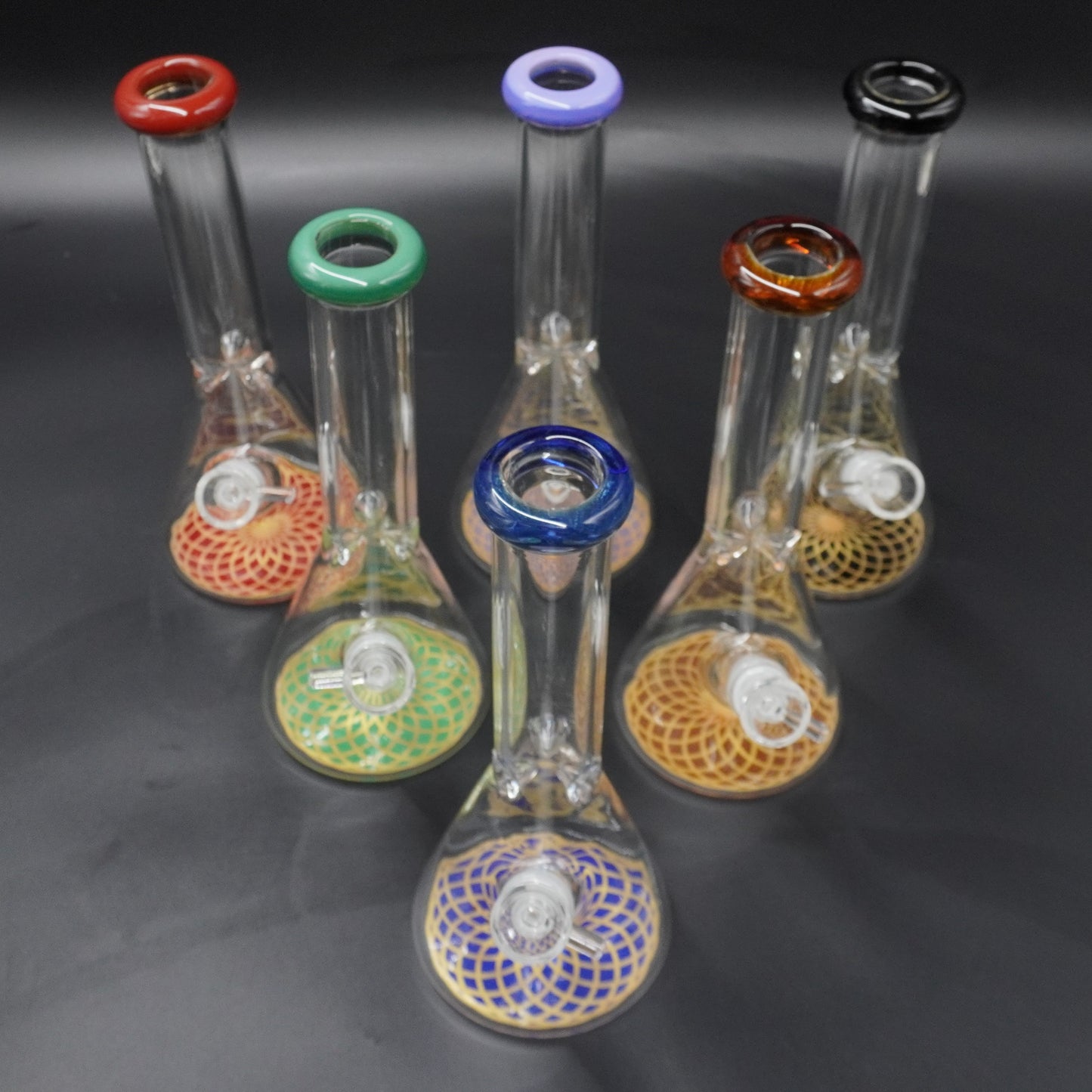 Geometric Beaker Bong Water Pipe